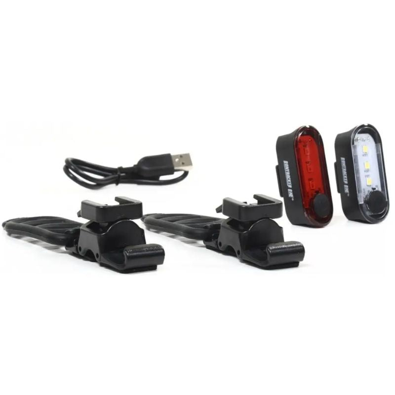 Set De Luces Led Recargable Bici Bontracker One Urban Serie