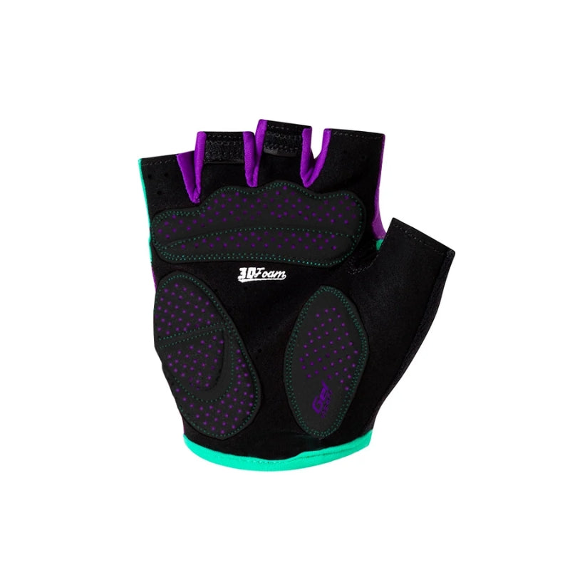 Guantes Cortos Trip Morado / Azul Talla S