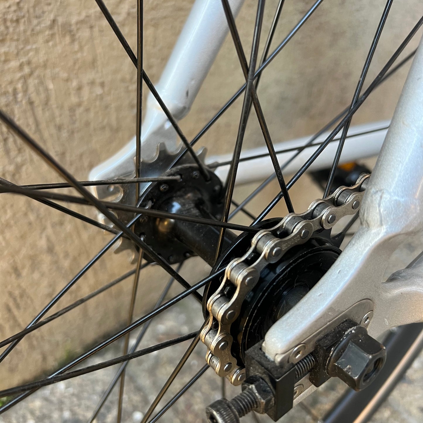 Bicicleta Urbana Aluminio Plateada