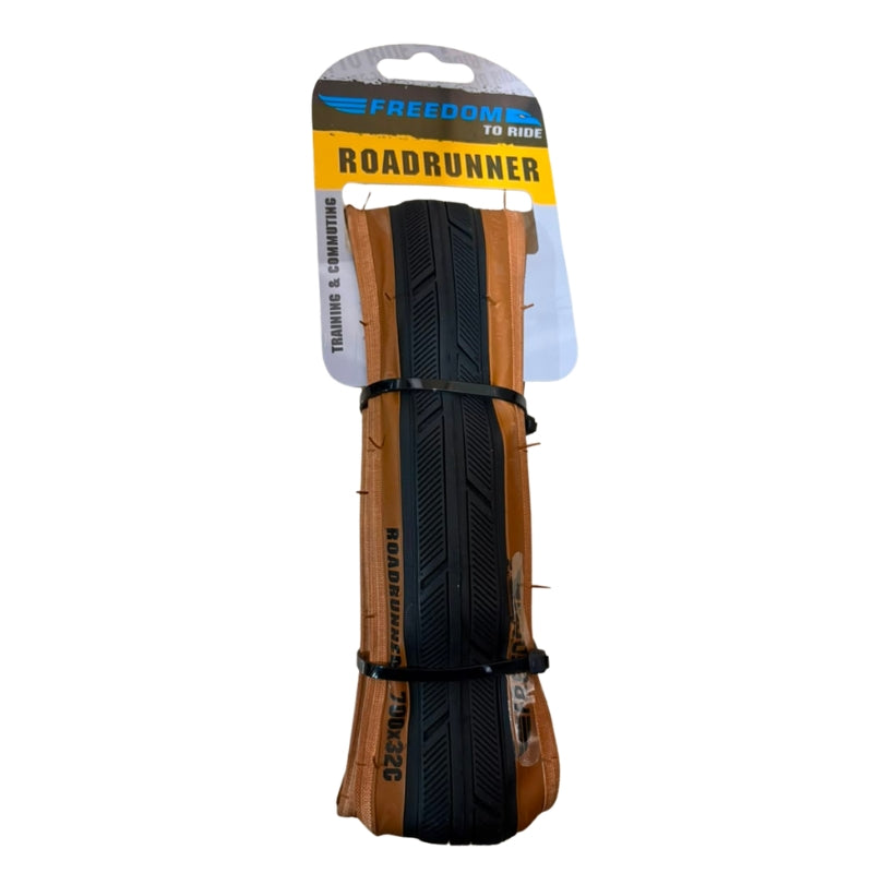 Neumático Freedom Roadrunner 700x32c Café