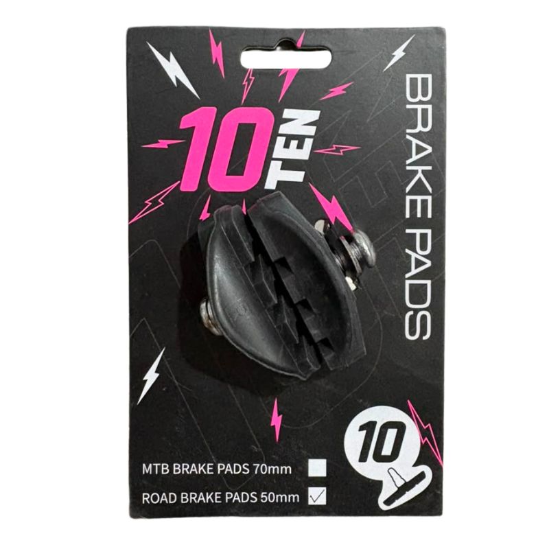 Patin de freno V-Brake 10 Ten 50mm Negros 23060