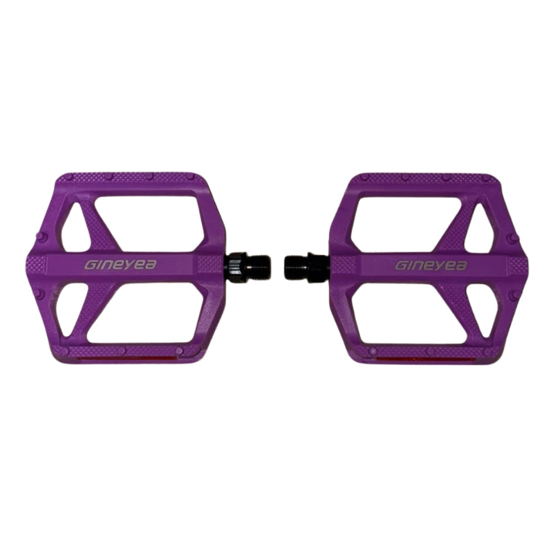 Pedales Gineyea MTB Resina Plataforma Sellado 2DU Purpura