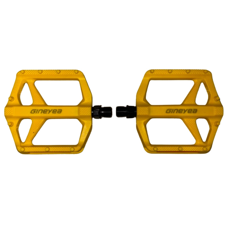 Pedales Gineyea MTB Resina Plataforma Sellado 2DU Amarillo