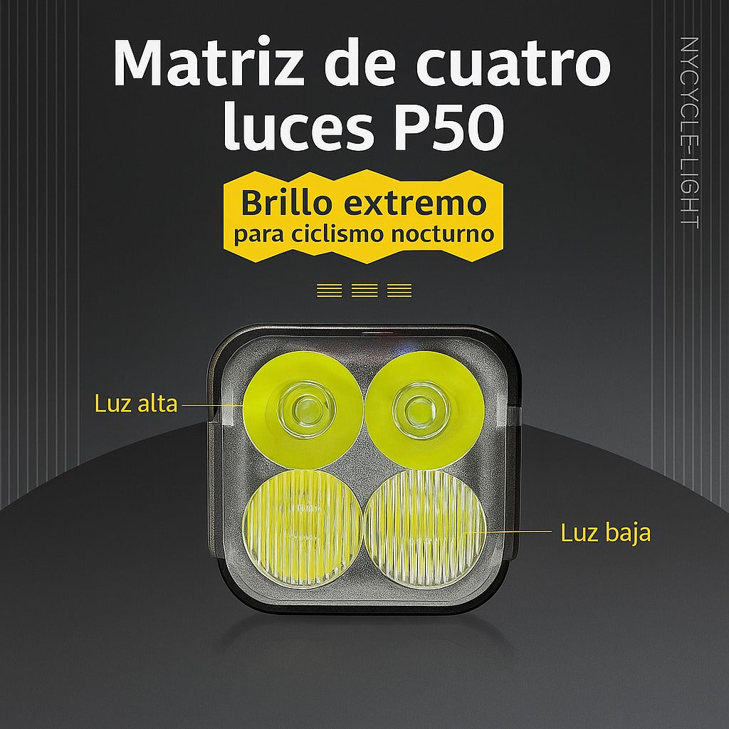 Foco luz frontal 1800 lm