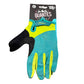Guantes Trip Largos Celeste con Verde Claro Talla L