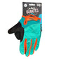 Guantes Trip Largos Celeste con Naranjo L