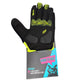 Guantes Trip Largos Negro con Verde Fluor M
