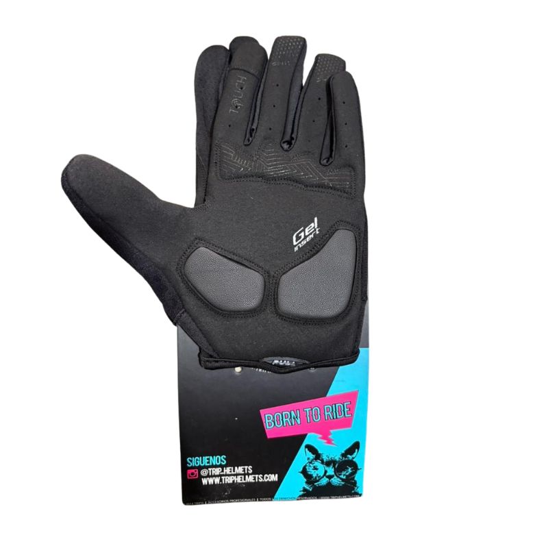 Guantes Trip Largos Negros Talla S