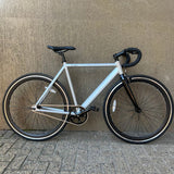 Bicicleta Urbana Aluminio Plateada