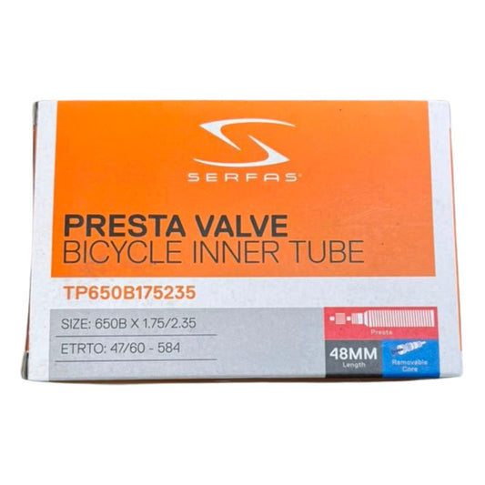 Cámara Serfas 27.5X1.75/2.3 Válvula Presta