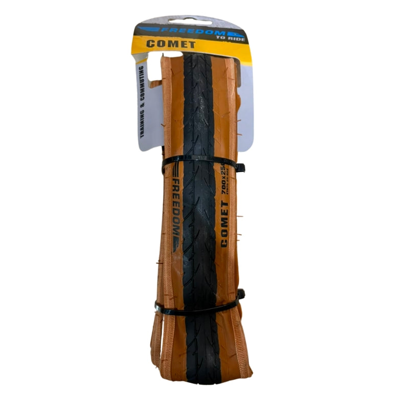 Neumático Freedom Comet 700x25c Café