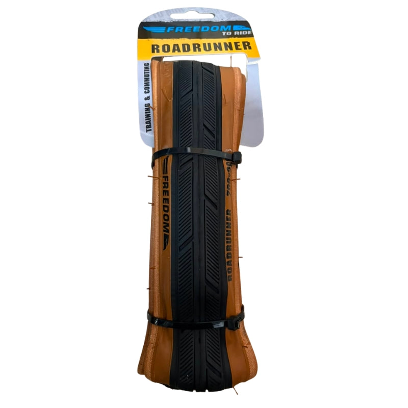 Neumático Freedom Roadrunner 700x28c Café