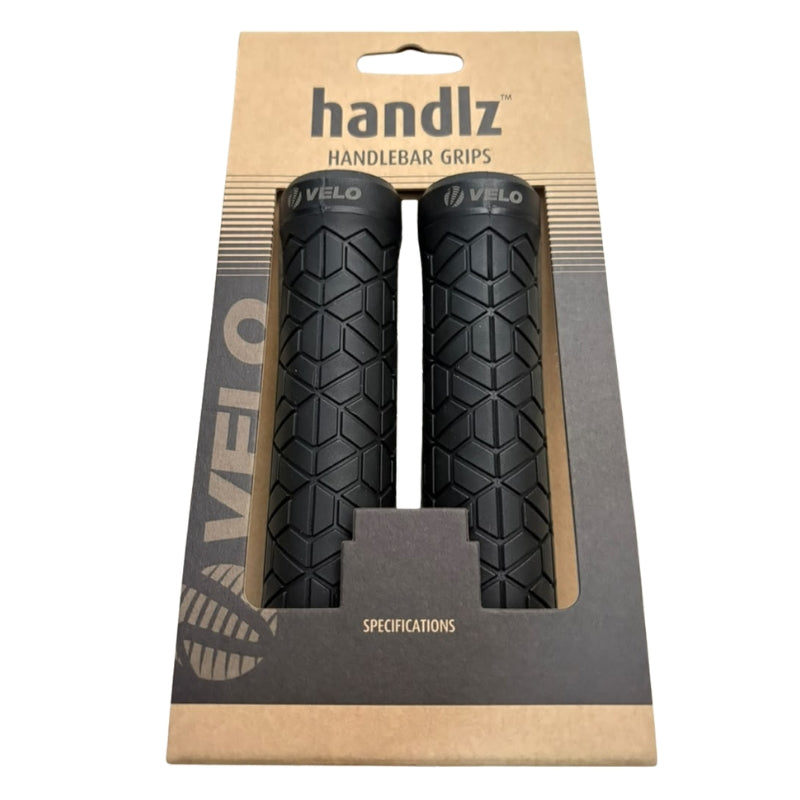 Puños MTB Velo Negro 1 lock Resina 2114 D2 134mm