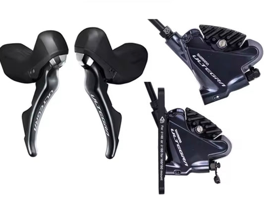 Juego Manillas Hidraulicas Shimano 2x11 Con calipers