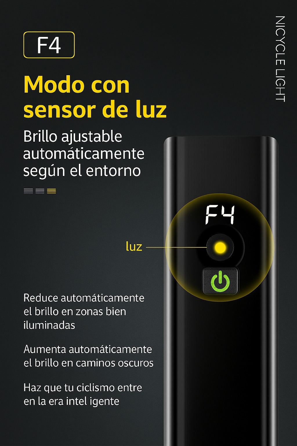 Foco luz frontal 1800 lm